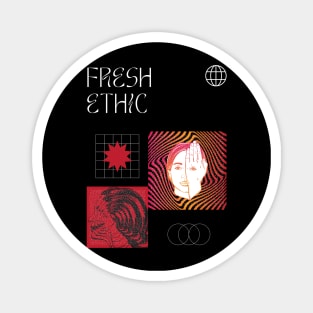 Fresh Ethic Vaporwave Magnet